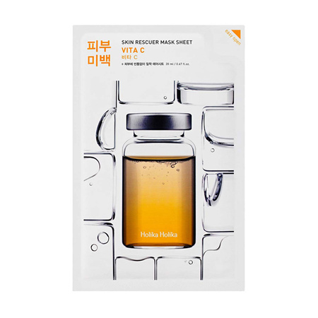 Holika Holika Skin Rescuer Mask Sheet - Vita C 20ml - wyrównująca koloryt maska w płachcie z witaminą C